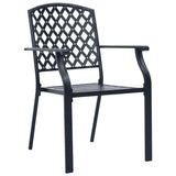 Set da Pranzo per Giardino 7 pcs Antracite