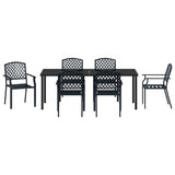 Set da Pranzo per Giardino 7 pcs Antracite