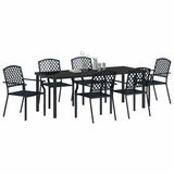 Set da Pranzo per Giardino 7 pcs Antracite