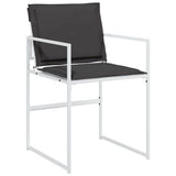Set da Pranzo per Giardino 9 pcs Bianco 200 x 80 x 73 cm