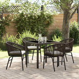 Set da Pranzo per Giardino 5 pcs Marrone