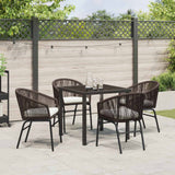 Set da Pranzo per Giardino 5 pcs Marrone