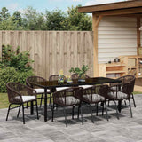 Set da Pranzo per Giardino 9 pcs Marrone