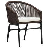 Set da Pranzo per Giardino 9 pcs Marrone