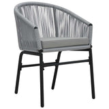 Set da Pranzo per Giardino 5 pcs Antracite