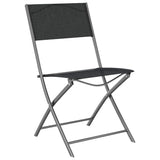 Set da Pranzo per Giardino 5 pcs Nero