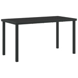 Set da Pranzo per Giardino con cuscino 5 pcs Grigio polyrattan