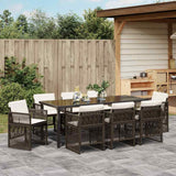 Set da Pranzo per Giardino 9 pcs Marrone