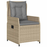 Set da Pranzo per Giardino 5 pcs Beige e Grigio Chiaro