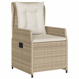 Set da Pranzo per Giardino 9 pcs Beige e Grigio Chiaro