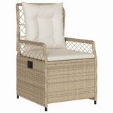 Set da Pranzo per Giardino 5 pcs Beige e Bianco Crema