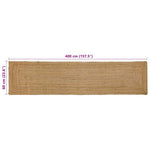 Tappeto Beige 60 x 400 cm Juta