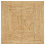 Tappeto Beige 160 x 160 cm Juta