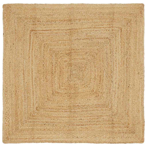 Tappeto Beige 160 x 160 cm Juta