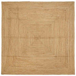 Tappeto Beige 200 x 200 cm Juta