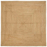 Tappeto Beige 200 x 200 cm Juta