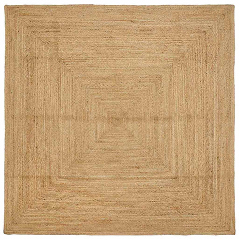 Tappeto Beige 200 x 200 cm Juta