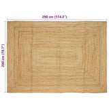 Tappeto Beige 200 x 290 cm Juta