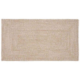 Tappeto Naturale e bianco 80 x 150 cm Juta
