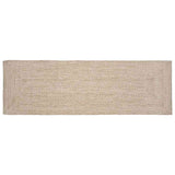 Tappeto Naturale e bianco 80 x 200 cm Juta