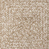 Tappeto Naturale e bianco 240 x 340 cm Juta