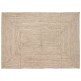 Tappeto Naturale e bianco 240 x 340 cm Juta