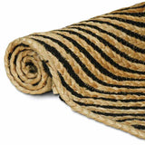 Tappeto Naturale e Nero 200 x 290 cm Juta