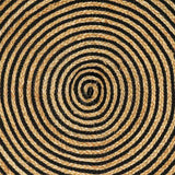 Tappeto Naturale e Nero 200 x 290 cm Juta