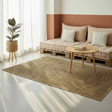 Tappeto Naturale e Nero 200 x 290 cm Juta