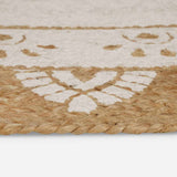 Tappeti per area Naturale con stampa bianca 122 x 183 cm Juta