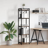 Libreria Rovere fumé 40 x 30 x 155 cm Legno truciolato