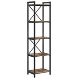 Libreria Rovere fumé 40 x 30 x 155 cm Legno truciolato