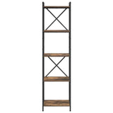 Libreria Rovere fumé 40 x 30 x 155 cm Legno truciolato
