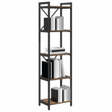 Libreria Rovere fumé 40 x 30 x 155 cm Legno truciolato