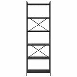 Libreria Rovere nero 60 x 30 x 188 cm Legno truciolato