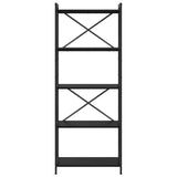 Libreria Rovere nero 60 x 30 x 153 cm Legno truciolato