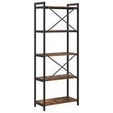 Libreria Rovere fumé 60 x 30 x 155 cm Legno truciolato