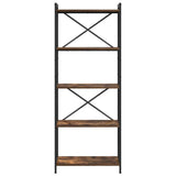 Libreria Rovere fumé 60 x 30 x 155 cm Legno truciolato