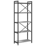 Libreria Grigio sonoma 60 x 30 x 153 cm Legno truciolato