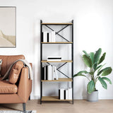 Libreria Rovere artigianale 60 x 30 x 155 cm Legno truciolato