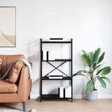 Libreria Rovere nero 60 x 30 x 118 cm Legno truciolato