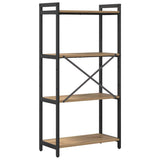 Libreria 60 x 30 x 120 cm Legno truciolato Rovere artigianale