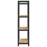 Libreria 60 x 30 x 120 cm Legno truciolato Rovere artigianale