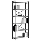 Libreria Grigio sonoma 80 x 30 x 188 cm Legno truciolato
