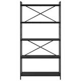 Libreria Rovere nero 80 x 30 x 153 cm Legno truciolato