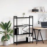 Libreria Rovere nero 80 x 30 x 118 cm Legno truciolato