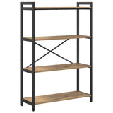 Libreria 80 x 30 x 120 cm Legno truciolato Rovere artigianale
