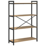 Libreria 80 x 30 x 120 cm Legno truciolato Rovere artigianale