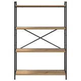 Libreria 80 x 30 x 120 cm Legno truciolato Rovere artigianale