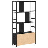 Libreria Rovere nero 80 x 30 x 155.5 cm Legno truciolato